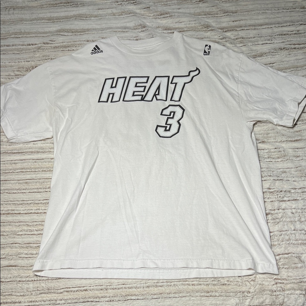 Wade Adidas White Heat 3 Short Sleeve Tee